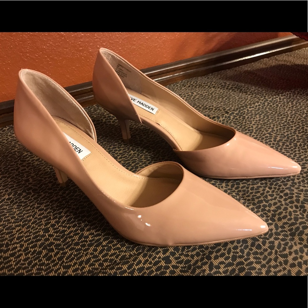 NEW Steve Madden Patent Faux Leather High Heels